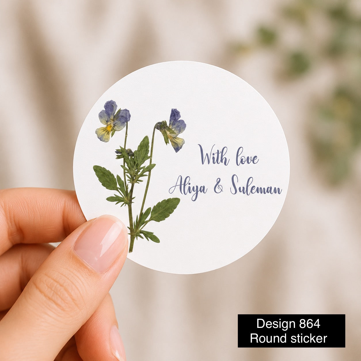 Round Tag Card / sticker Design 864