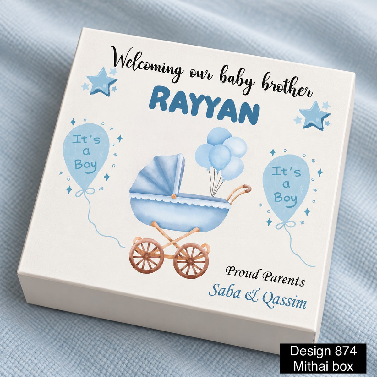 Birth Announcement Box Design 874