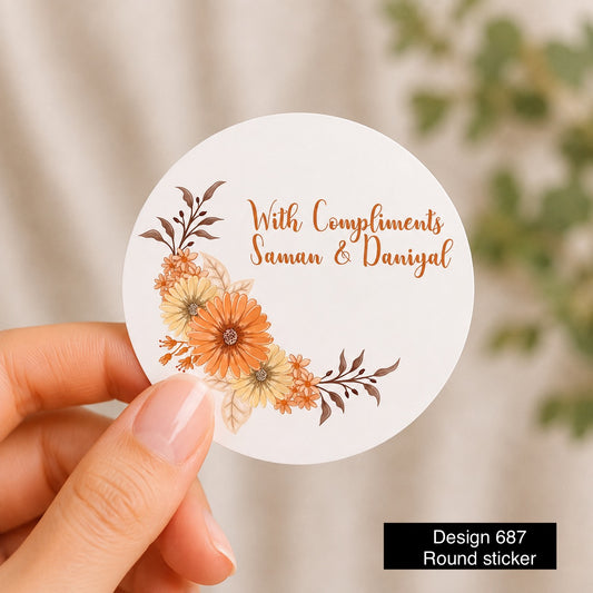 Round Tag Card / sticker Design 867