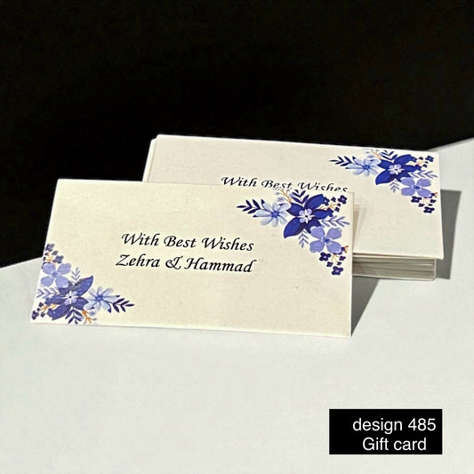 Gift Card /Name card 485