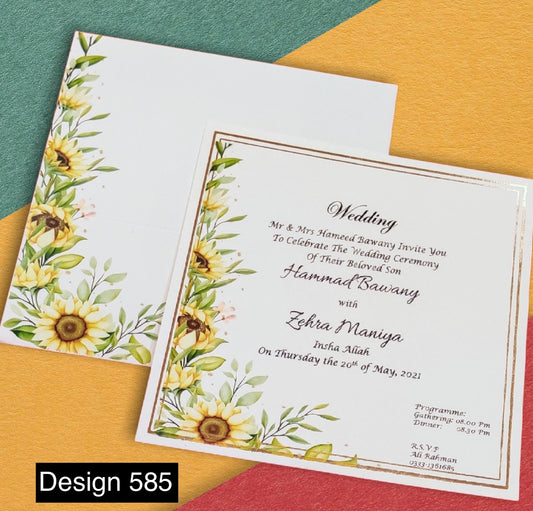 Wedding Card Design 585