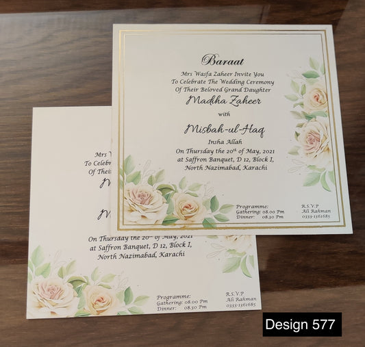 Wedding Card Design 577