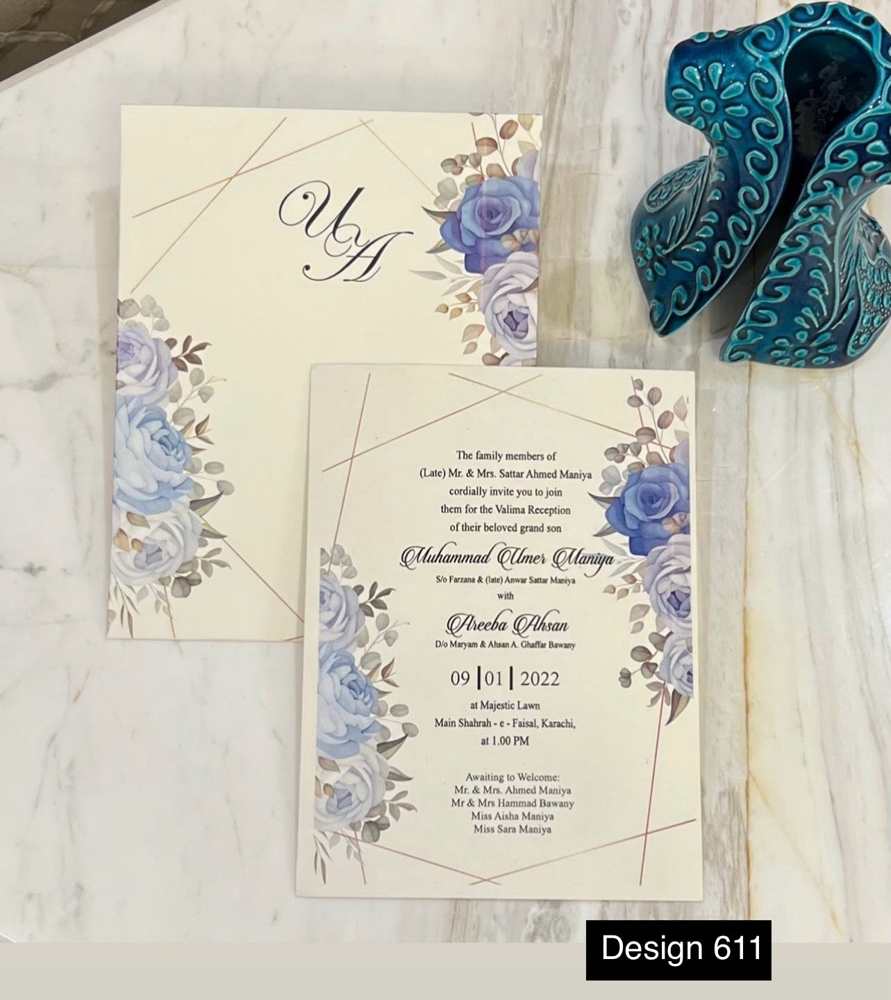 Wedding Card Design 611