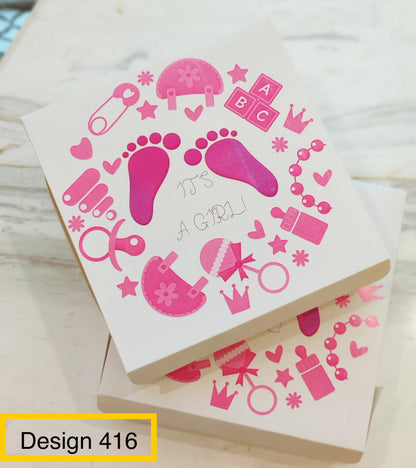 Birth Announcement Boxes -design 416