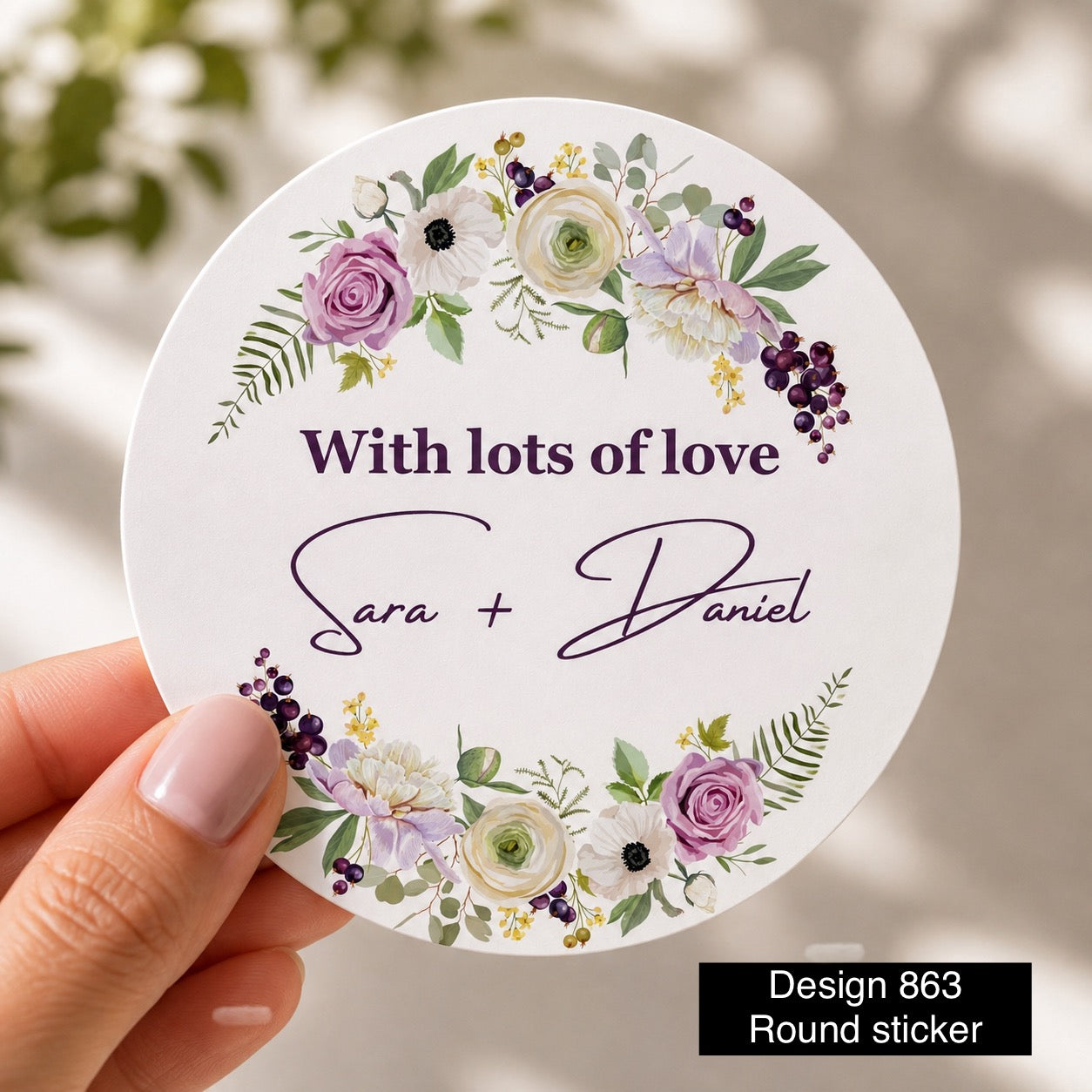 Round Tag Card / sticker Design 863
