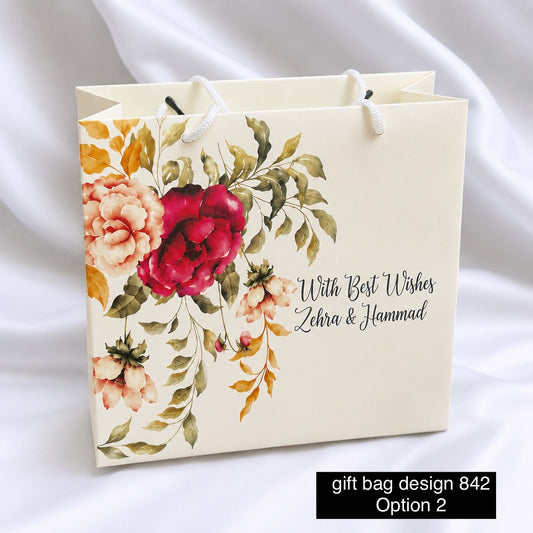 Floral Gift Bag Design 842